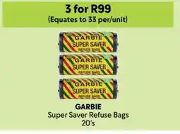 Makro GARBIE Super Saver Refuse Bags 20's offer