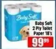 Devland Cash And Carry Baby Soft 2 Ply Toilet Paper offer