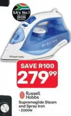 Pick n Pay Hypermarket Russell Hobbs Supremeglide Steam and Spray Iron offer