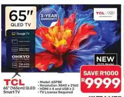 Pick n Pay Hypermarket TCL 65" 165cm QLED Smart TV offer