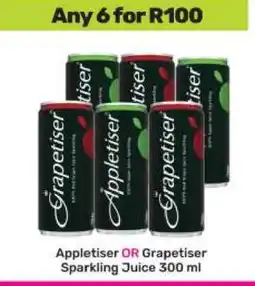 Game Appletiser OR Grapetiser Sparkling Juice 300 ml offer