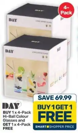 Pick n Pay Hypermarket DAY Hi-Ball Colour Glasses offer
