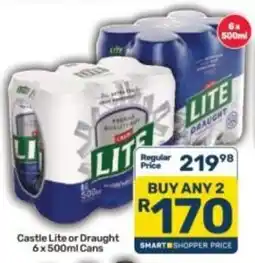 Pick n Pay Liquor Castle Lite or Draught offer