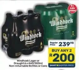 Pick n Pay Liquor Windhoek Lager or Draught offer