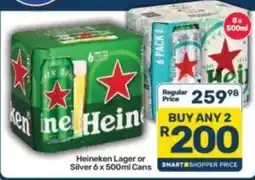 Pick n Pay Liquor Heineken Lager or Silver offer