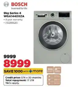 HiFi Corp Bosch 9kg Series 4 WGA1440XZA offer