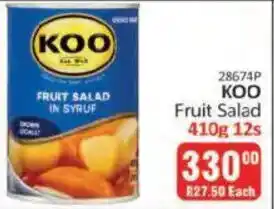 KitKat Cash and Carry Koo Fruit Salad in Syrup offer