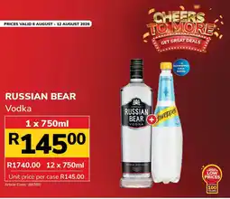 Jumbo Russian Bear Vodka offer