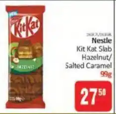 KitKat Cash and Carry Nestle Kit Kat Slab Hazelnut/Salted Caramel offer