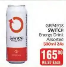 KitKat Cash and Carry SWITCH Energy Drink Assorted offer