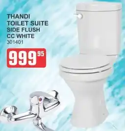 Cashbuild THANDI TOILET SUITE SIDE FLUSH CC WHITE offer