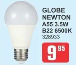Cashbuild GLOBE NEWTON A55 3.5W B22 6500K offer