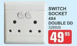 Cashbuild SWITCH SOCKET 4X4 DOUBLE DD offer