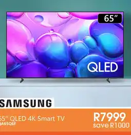 Tafelberg Furnishers SAMSUNG 65" QLED 4K Smart TV offer