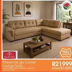 Tafelberg Furnishers Chevonne 2pc Corner Lounge Suite Alpine offer