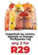 Food Lover's Market Grapefruit, lemon, naartjie or orange thriftpacks offer