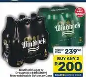 Pick n Pay Windhoek - lager or draught offer