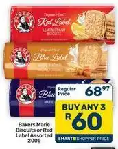 Pick n Pay Hypermarket Bakers - marie biscuits or red label offer