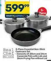 Pick n Pay Hypermarket Chef - 5-piece essential non-stick cookware set offer