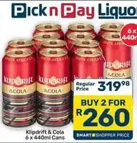 Pick n Pay Hypermarket Klipdrift - & cola offer