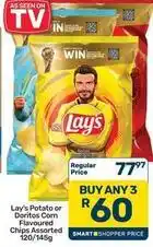Pick n Pay Hypermarket Doritos - potato or doritos corn flavoured chips assorted offer