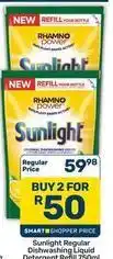 Pick n Pay Hypermarket Sunlight - dishwashing liquid detergent refill offer