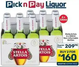 Pick n Pay Hypermarket Stella artois - non-returnable bottles offer