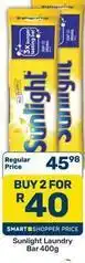 Pick n Pay Hypermarket Sunlight - laundry bar 400g offer