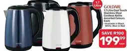 Pick n Pay Hypermarket Goldair - 1.7 litre cool touch stainless steel cordless kettle offer