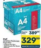 Pick n Pay Hypermarket A4 white photocopy paper offer