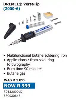 Builders Warehouse DREMEL® VersaTip offer