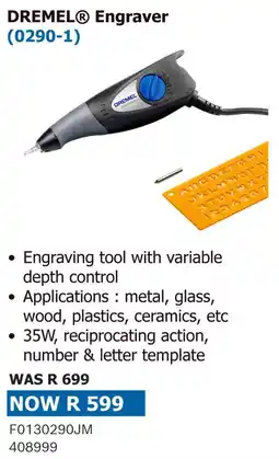 Builders Warehouse DREMEL® Engraver offer