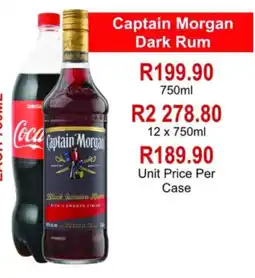 Johnny's Liquor Hypermarket Captain Morgan Dark Rum offer