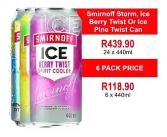 Johnny's Liquor Hypermarket Smirnoff Ice Berry Twist Spirit Cooler offer