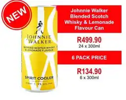 Johnny's Liquor Hypermarket Johnnie Walker Blended Scotch Whisky & Lemonade Flavour Can offer