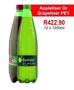 Johnny's Liquor Hypermarket Appletiser Or Grapetiser PET offer