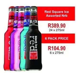 Johnny's Liquor Hypermarket Red Square Ice Assorted Nrb offer