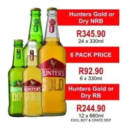 Johnny's Liquor Hypermarket Hunters Gold or Dry offer