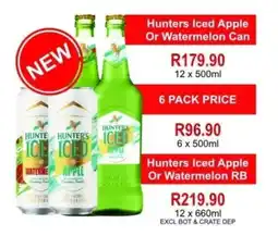 Johnny's Liquor Hypermarket Hunters Iced Apple Or Watermelon Can offer
