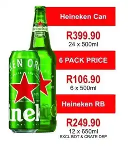 Johnny's Liquor Hypermarket Heineken Can offer