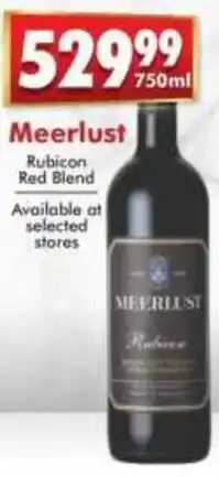 Prestons Meerlust Rubicon Red Blend offer