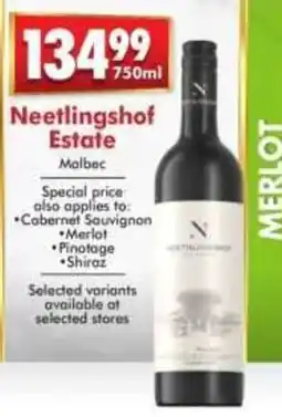 Prestons Neetlingshof Estate Malbec offer