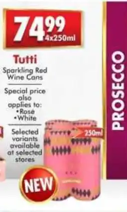 Prestons Tutti Sparkling Red Wine Cans offer