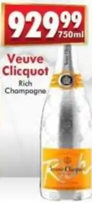 Prestons Veuve Clicquot Rich Champagne offer