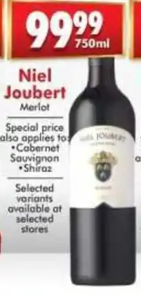 Prestons Niel Joubert Merlot offer