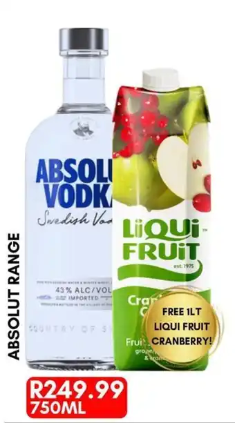 Prestons Absolut Vodka offer