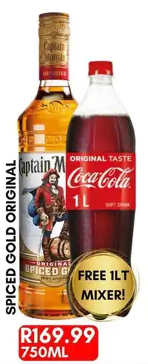 Prestons Captain Morgan Spiced Gold Original offer