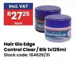 Africa Cash and Carry Hair Glo Edge Control Clear / Blk offer