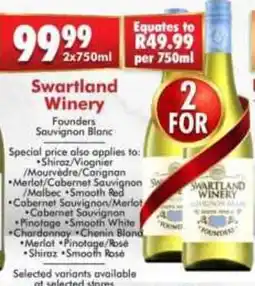 Prestons Swarland Winery Founders Sauvignon Blanc offer