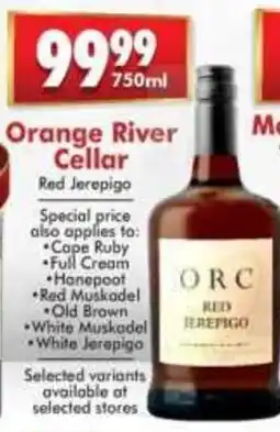 Prestons Orange River Cellar Red Jerepigo offer